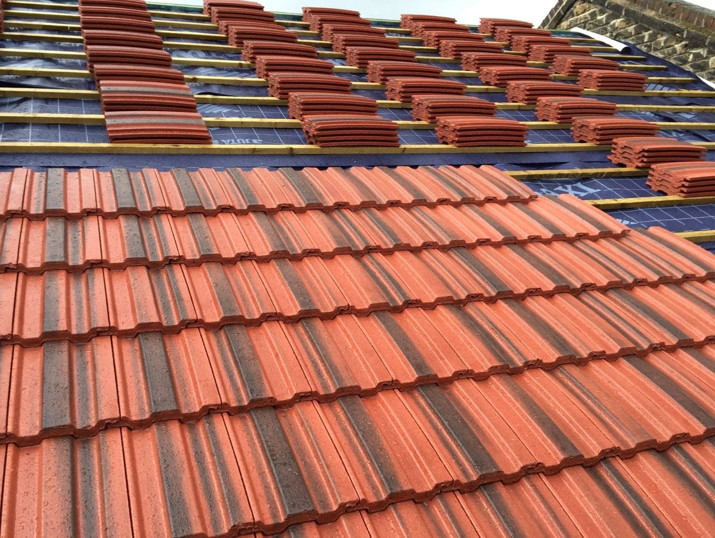 Roofing work by Rated Roofers & Builders